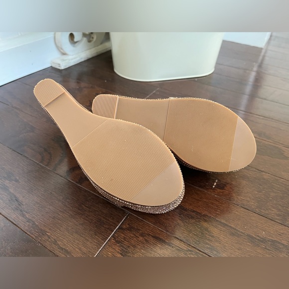 Rose Gold Diamond/Rhinestone Platforms - Picture 7 of 7